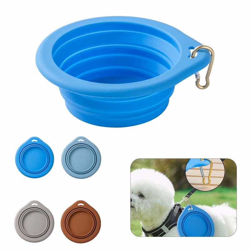 11.8oz Foldable Soft Silicone Dog Bowl