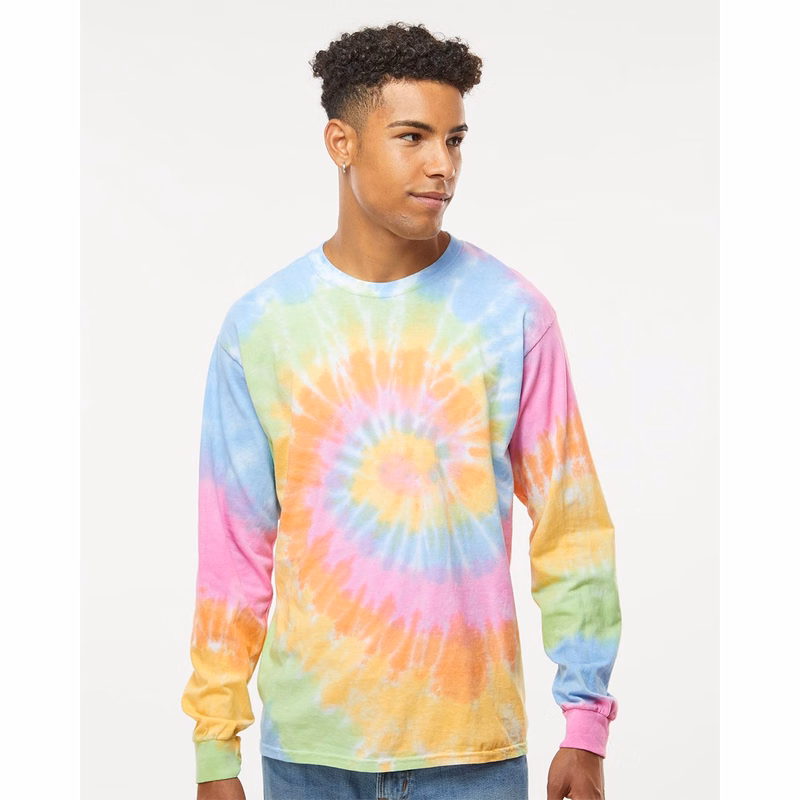 Unisex Tie-Dyed Long Sleeve T-Shirt - 2000