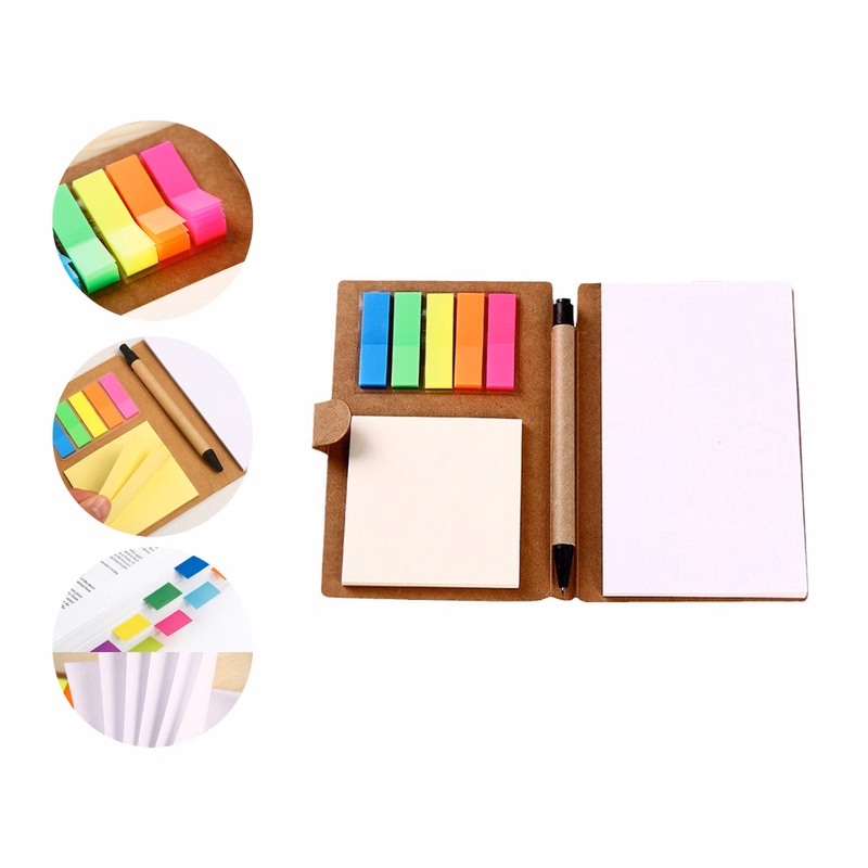 Micro Sticky Note Book With Ballpoint Pen MOQ 20
