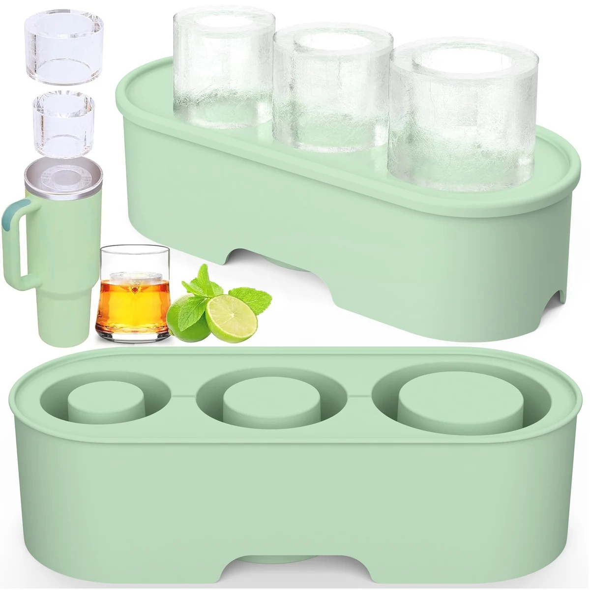 Silicone Ice Mold Tray with Lid 1