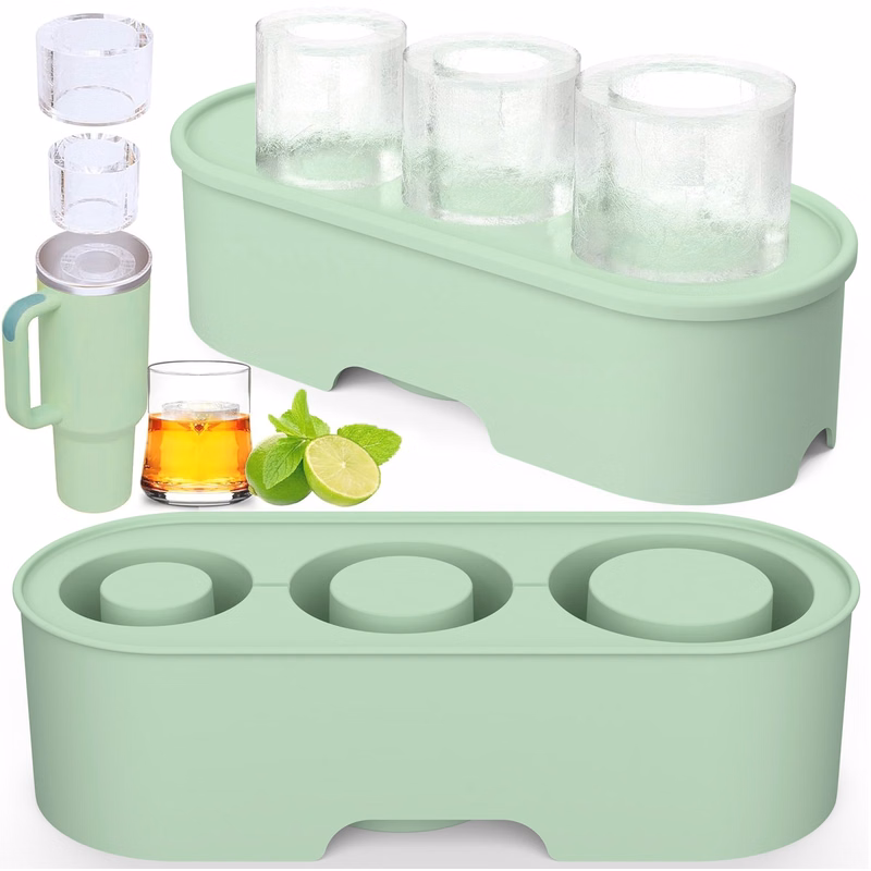 Silicone Ice Mold Tray with Lid