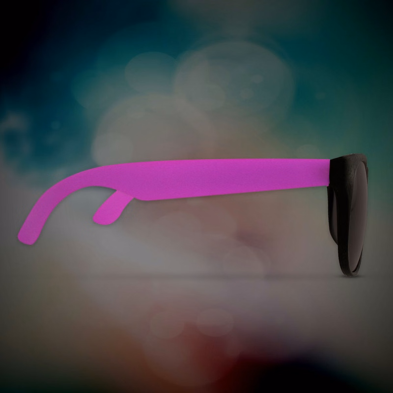 Custom Purple Neon Billboard Sunglasses, printed lenses glasses