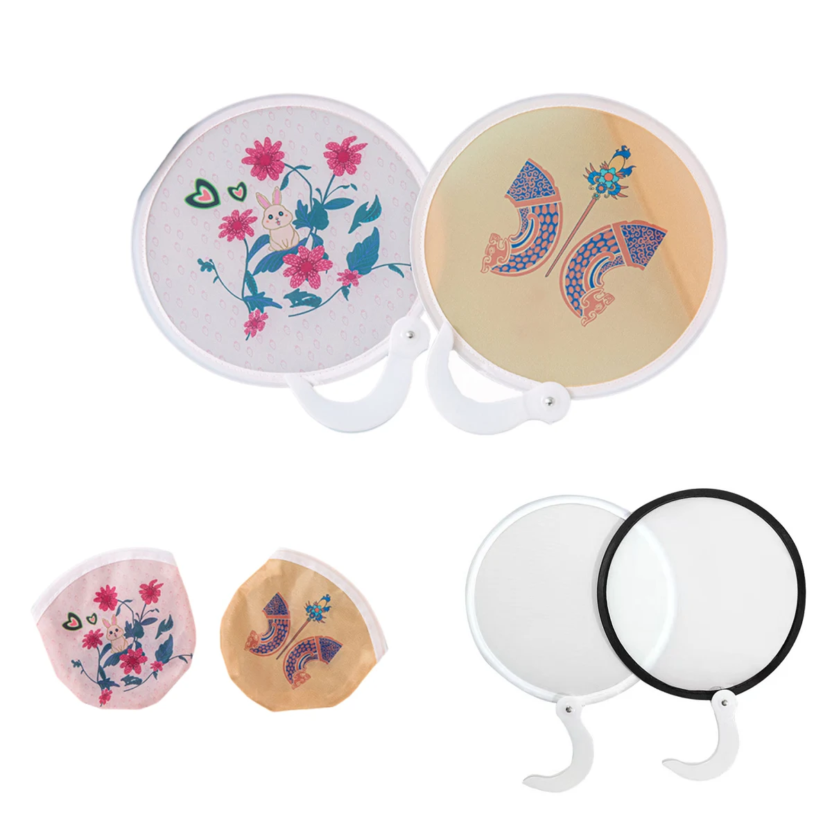 Foldable Hand Fan With Bag 1