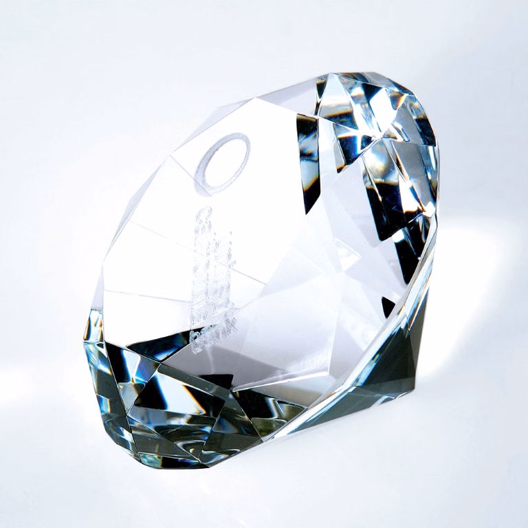 Diamond Optic Crystal Award - Large