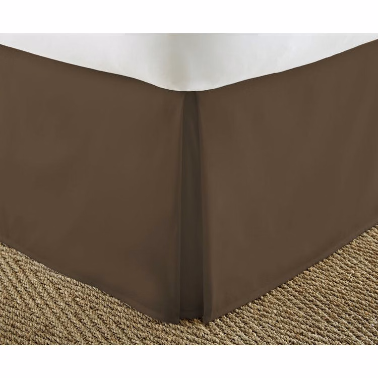 Premium Bed Skirts - Chocolate Full Pleated