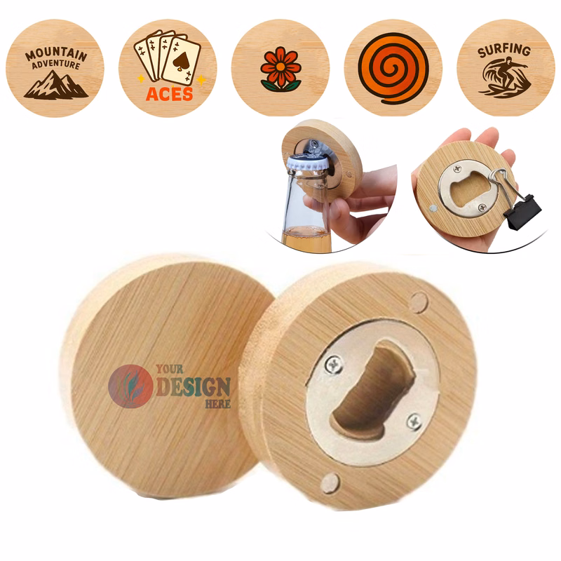 Custom Wood Beer Bottle Opener
