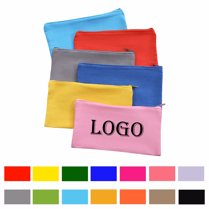 Canvas Pencil Pouch Set with Zipper MOQ50