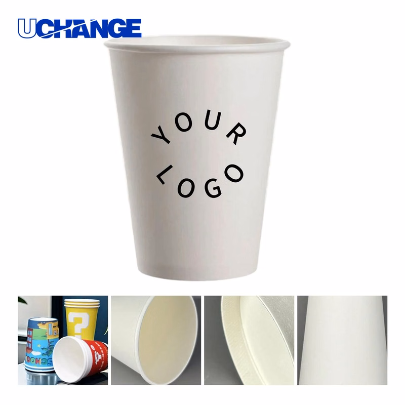 Paper Cup Drinkware 12oz Leak Proof Design