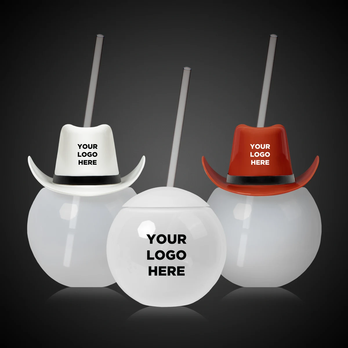 20oz Tumbler Ball Cup with Straw 1