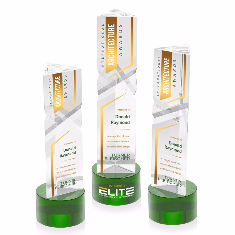 Oakham VividPrint™ Award on Marvel Base - Green