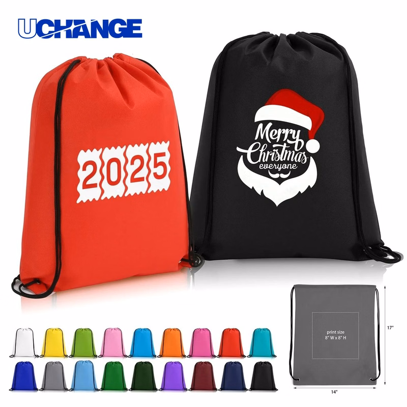 Non-Woven Drawstring Cinch Backpack Promotional Giveaway Bag