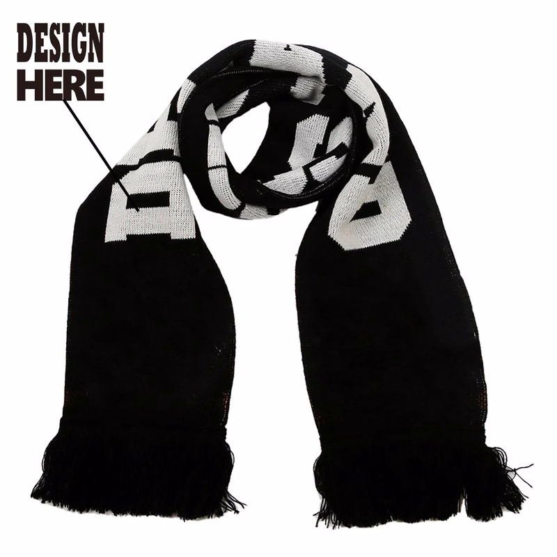 Custom Double-Sided Knit Acrylic Scarf