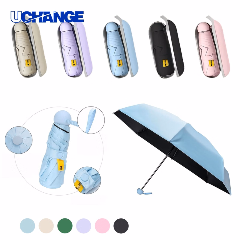 Foldable Capsule Umbrella for Travel