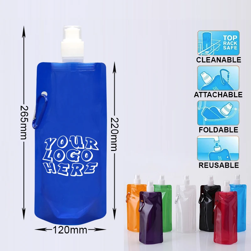 16 oz Collapsibel Water Bottle 1