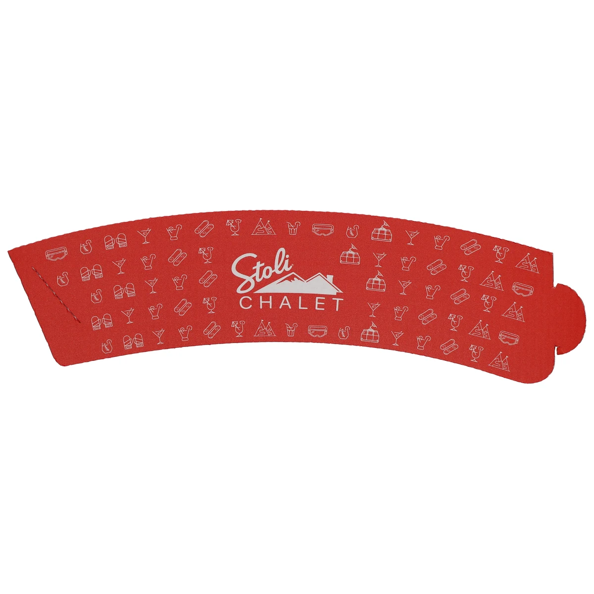 12/16/20/24 oz Corrugated Beverage Sleeve White Digital Print 1