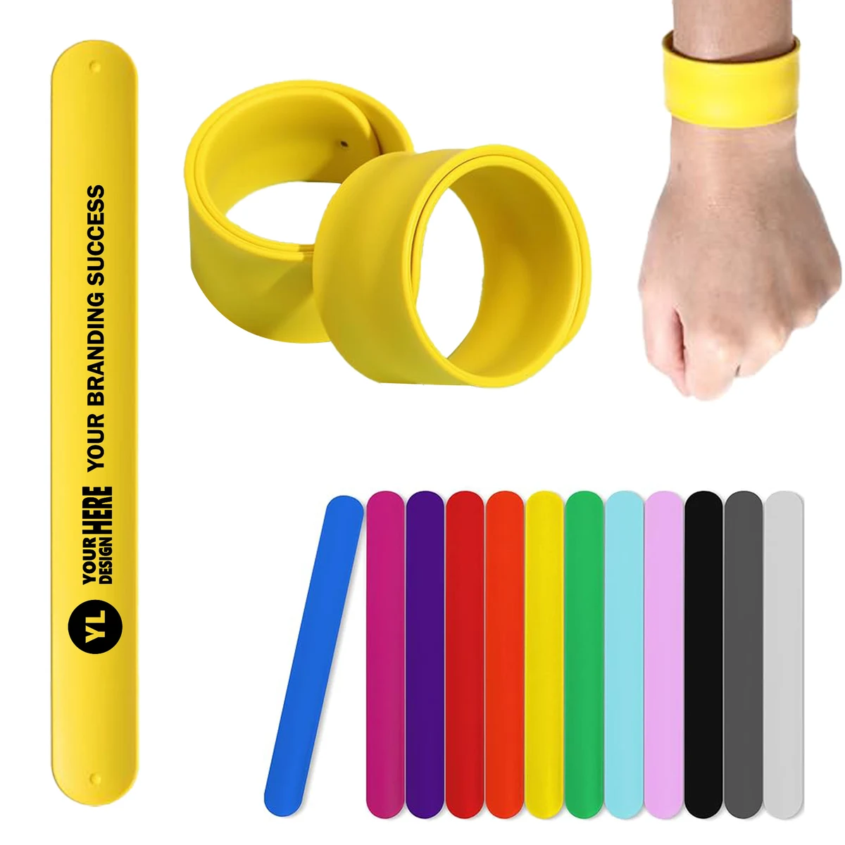Snap Circle Silicone Wristband 1
