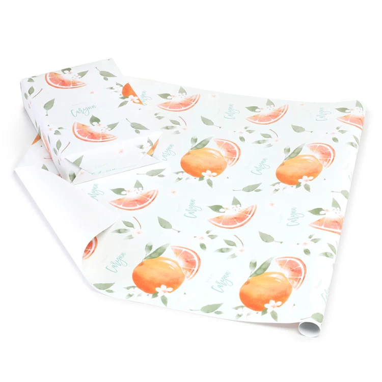 Clementine Personalized Wrapping Paper Roll 1