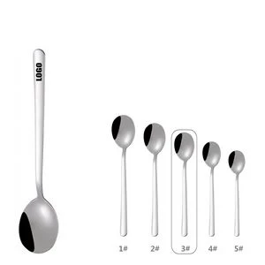 6.49 Inch Silver Dessert Coffee Spoon 1