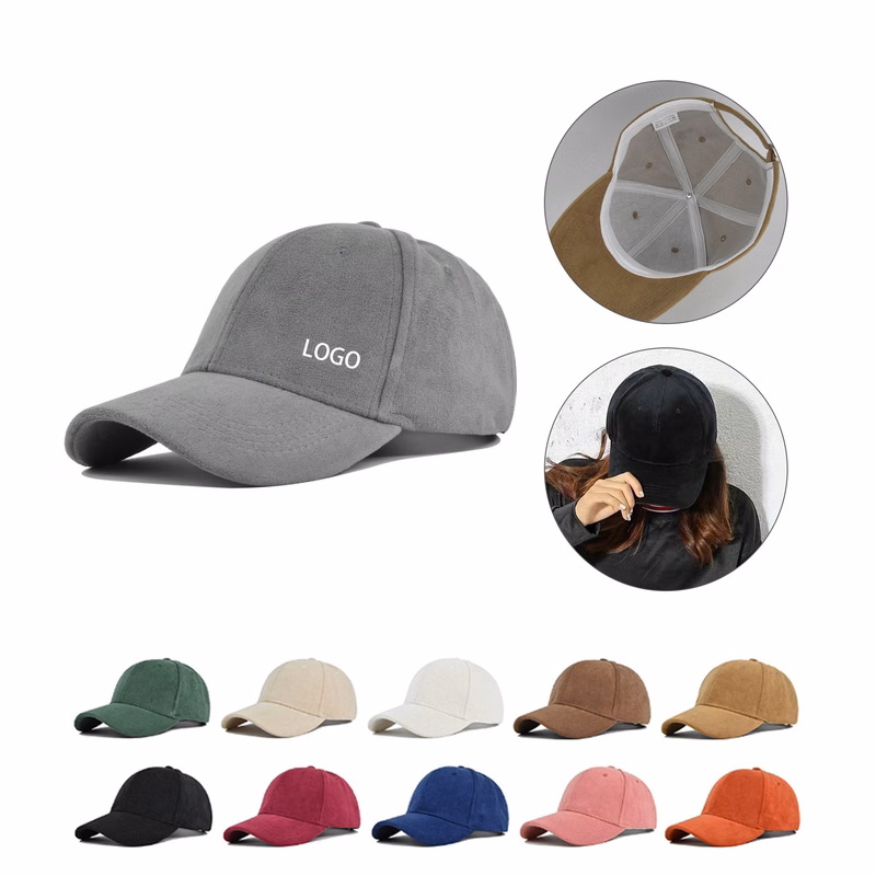 Faux Suede Leather Cap