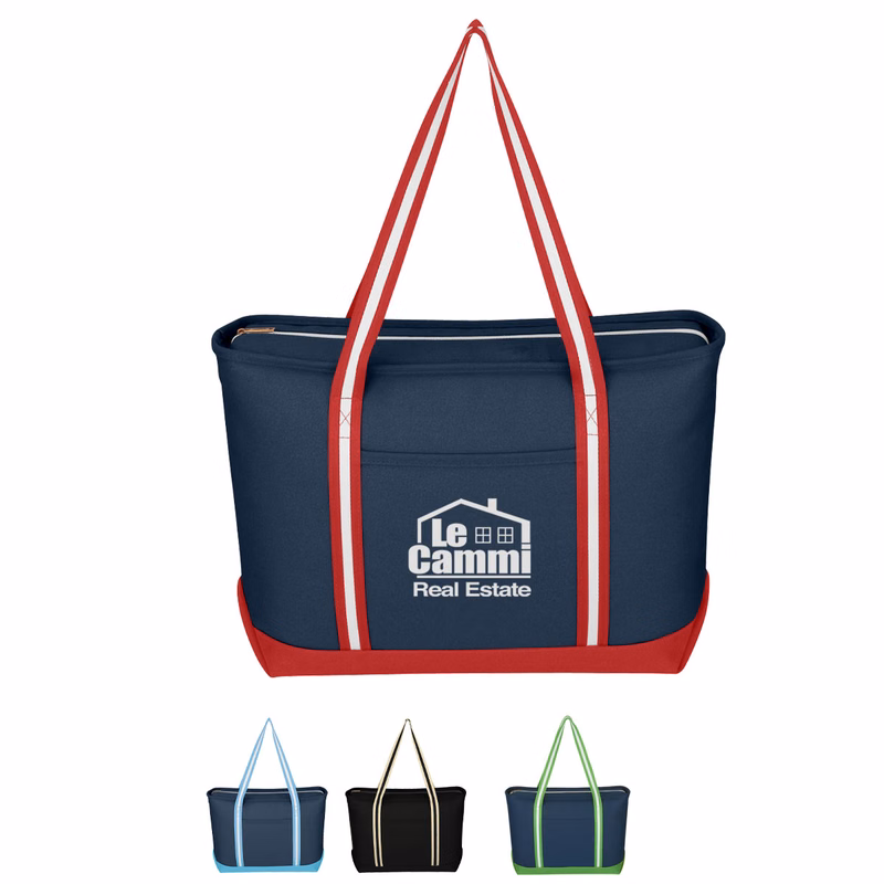 Large Cotton Canvas Admiral Tote Bag