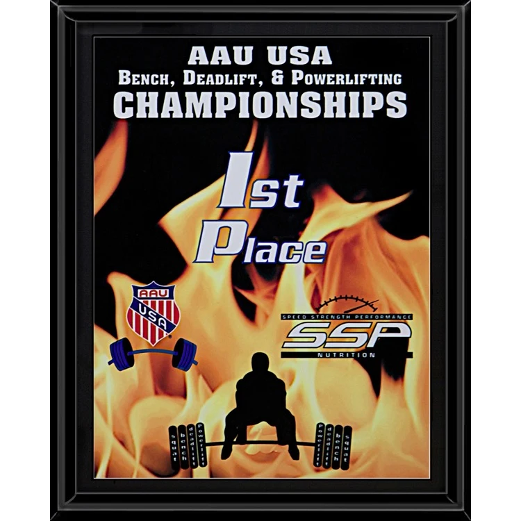 Black Plaque w/Sublimated Plate (6"x8") 1