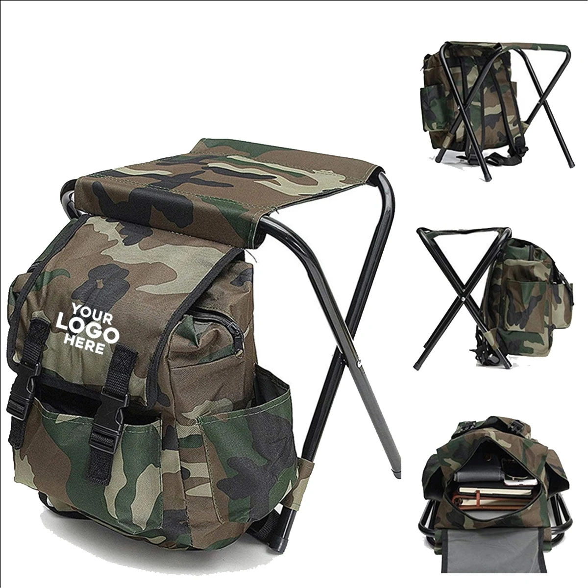 Portable mountaineering backpack chair 1