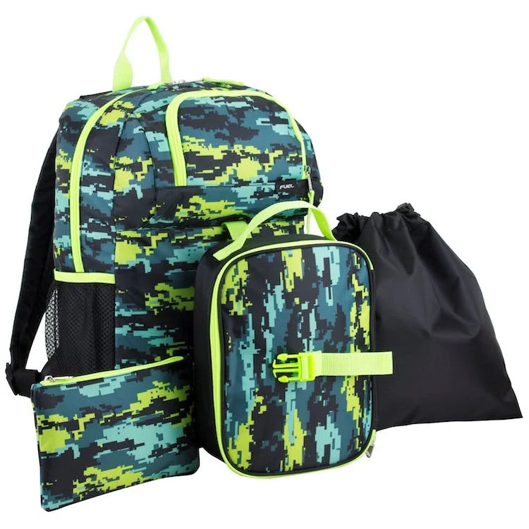 18" Backpack Combo Sets - 4 Pieces Green Digi Camo 1