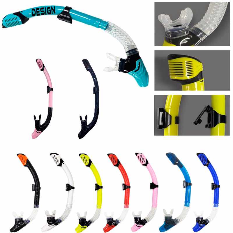 PC & Food-Grade Silicone Full Dry Snorkel Mask