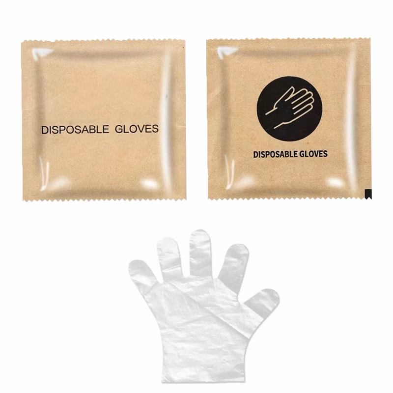 Custom PE Gloves 2pcs In The Pack 2.56"L X 2.56"W