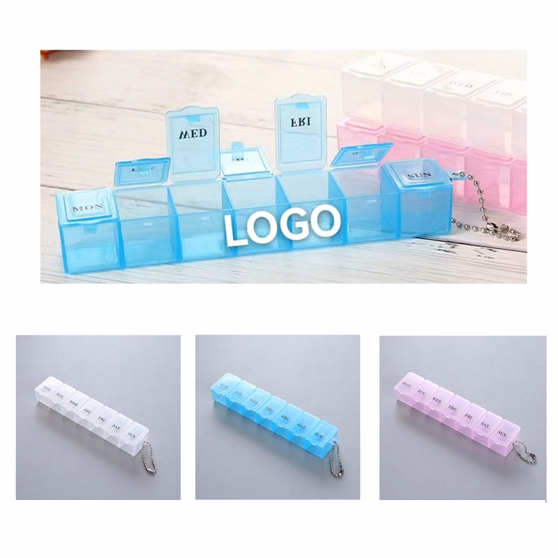 One-Week Pill Box with Chain