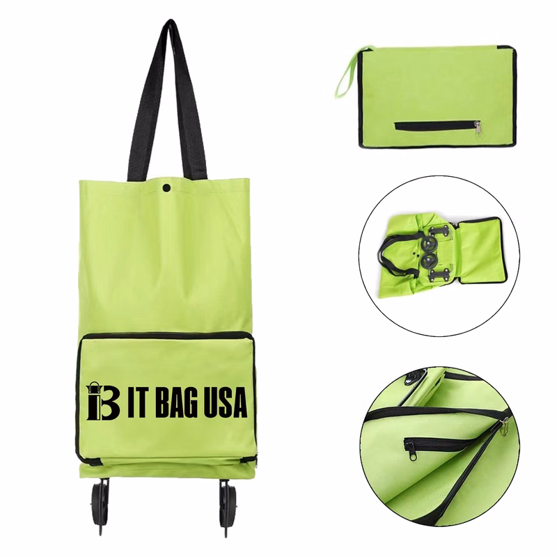Collapsible Folding Trolley Bags With Wheels