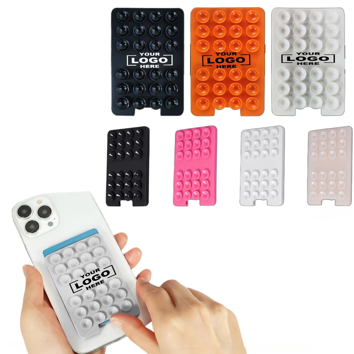 Shower Phone Holder with Wallet and Hands-Free Mirror 1