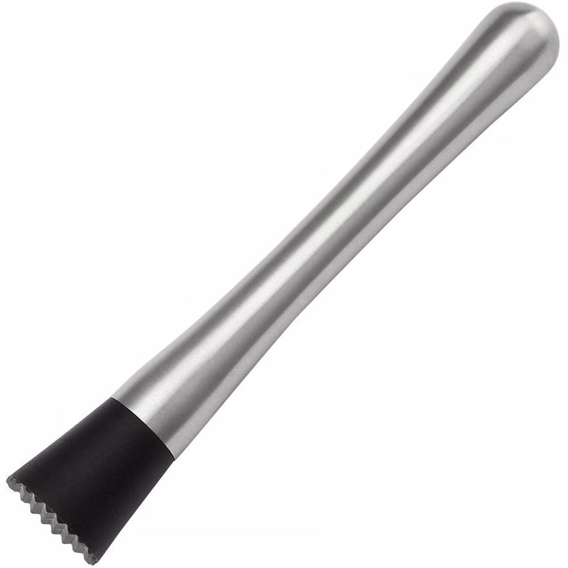 Stainless Steel Muddler with Hard Plastic Head