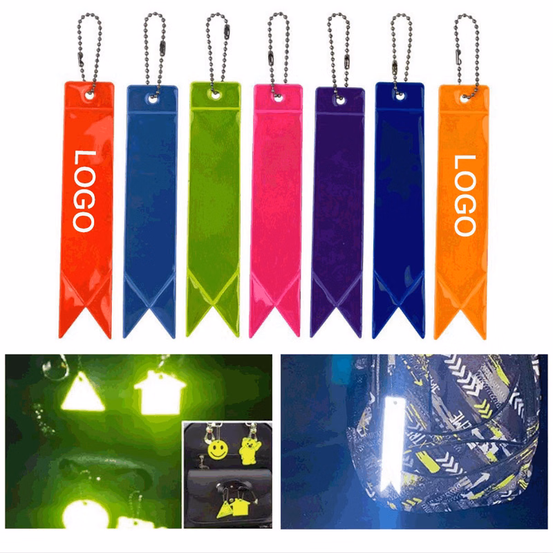 Safety Reflector/ Reflector Tag Pendant Reflective Safety Keychain