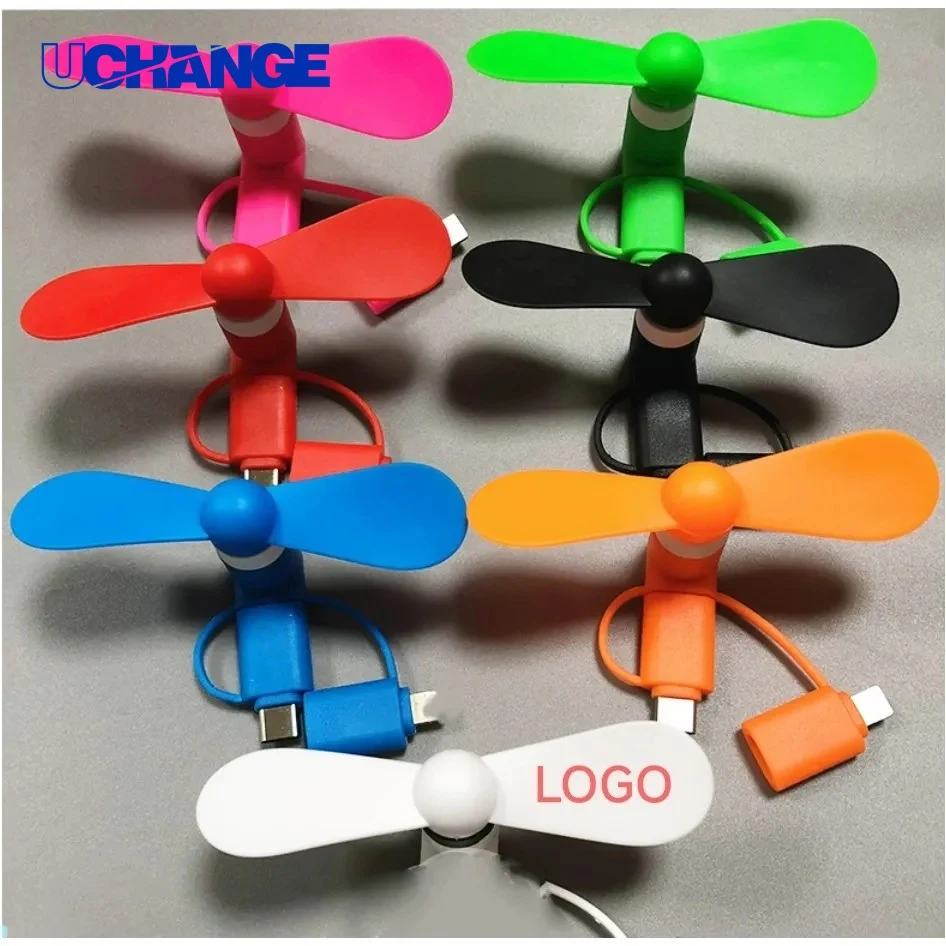 3-in-1 Mini USB Cell Phone Fan for Travel 1