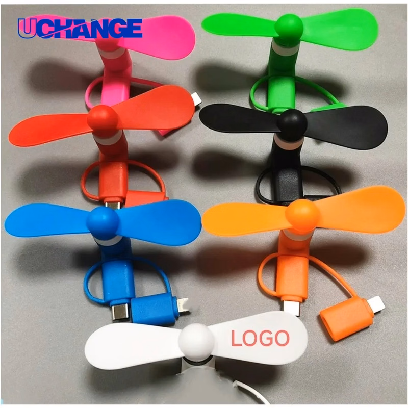 3-in-1 Mini USB Cell Phone Fan for Travel