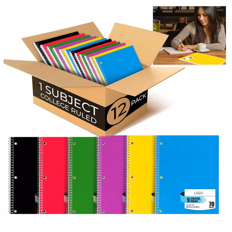 Assorted Colors Spiral Notebook