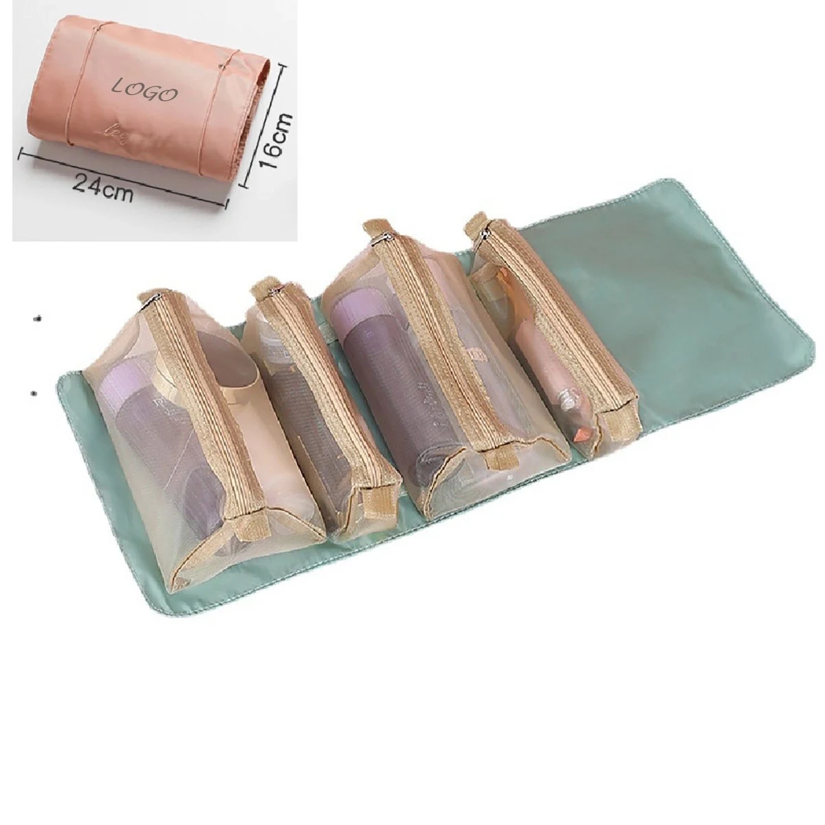 4 In 1 Detachable Cosmetic Bag Foldable 1