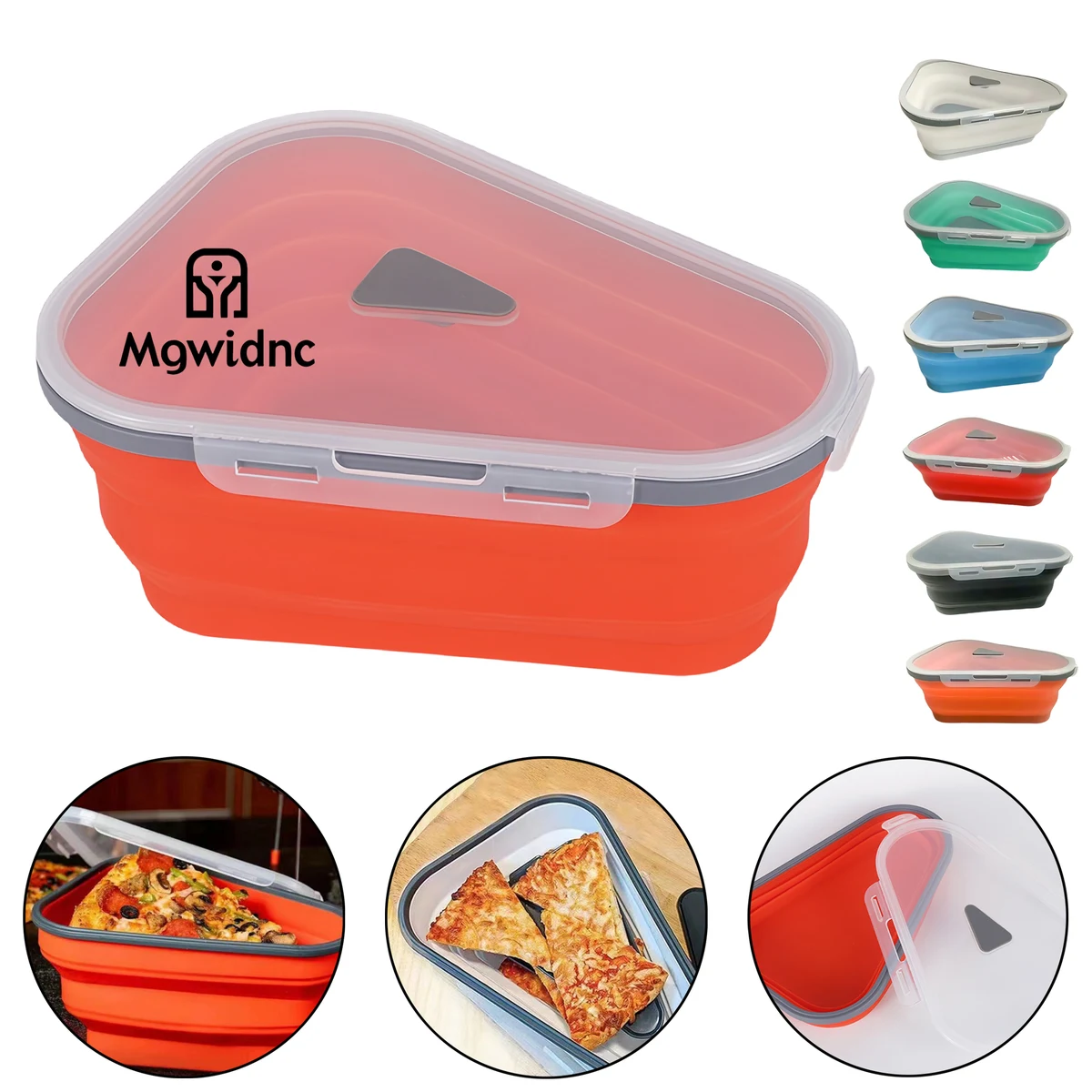 Silicone Pizza Box- Foldable Portable Container for Pizza Storage 1
