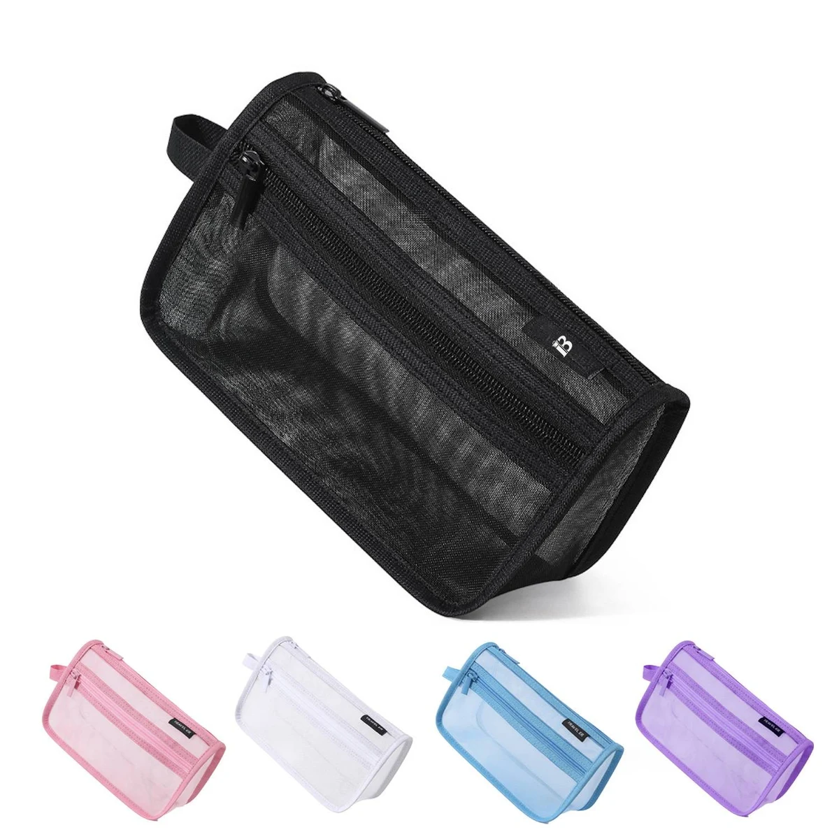 Mesh Pencil Case w/ Handle and Zipper 1