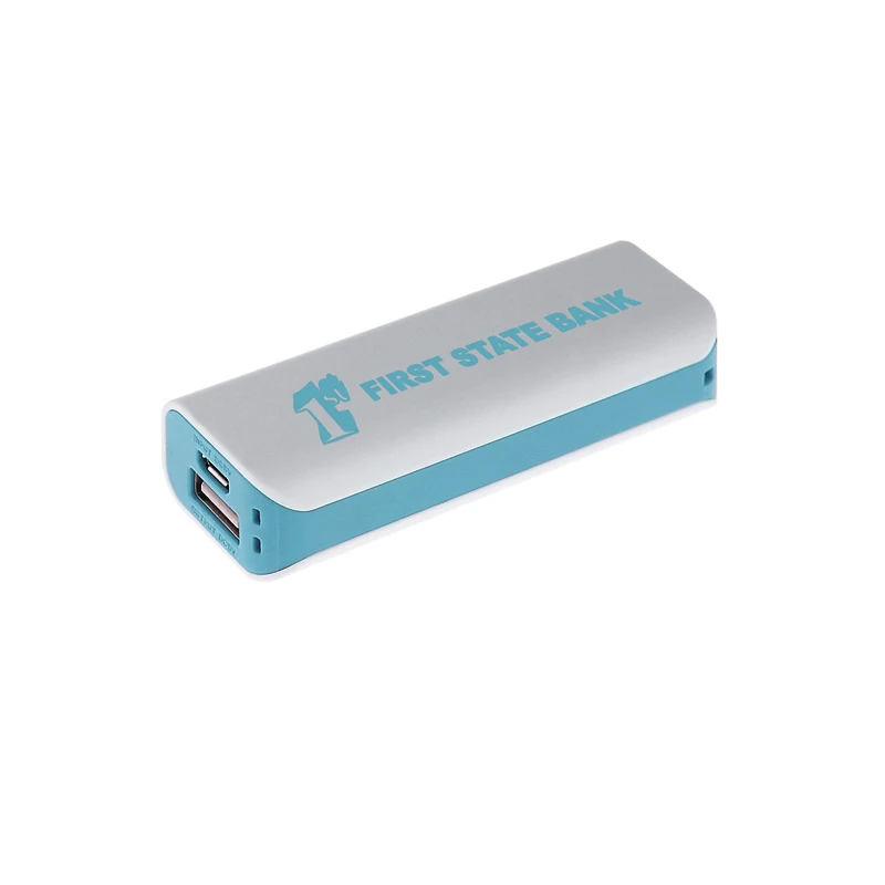 iPosh UL Certified 2200mAh Power Bank - White/Teal Green 1