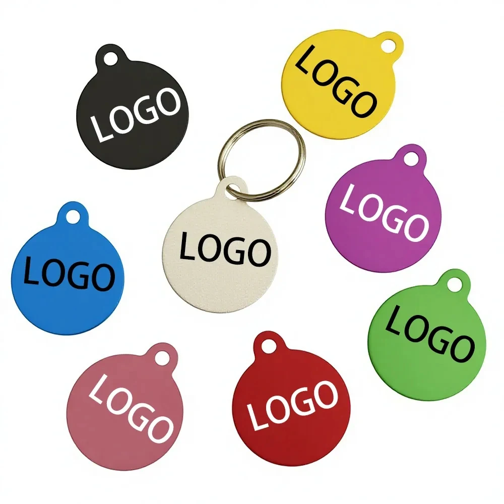 Colorful Round Custom Logo Keychain 1