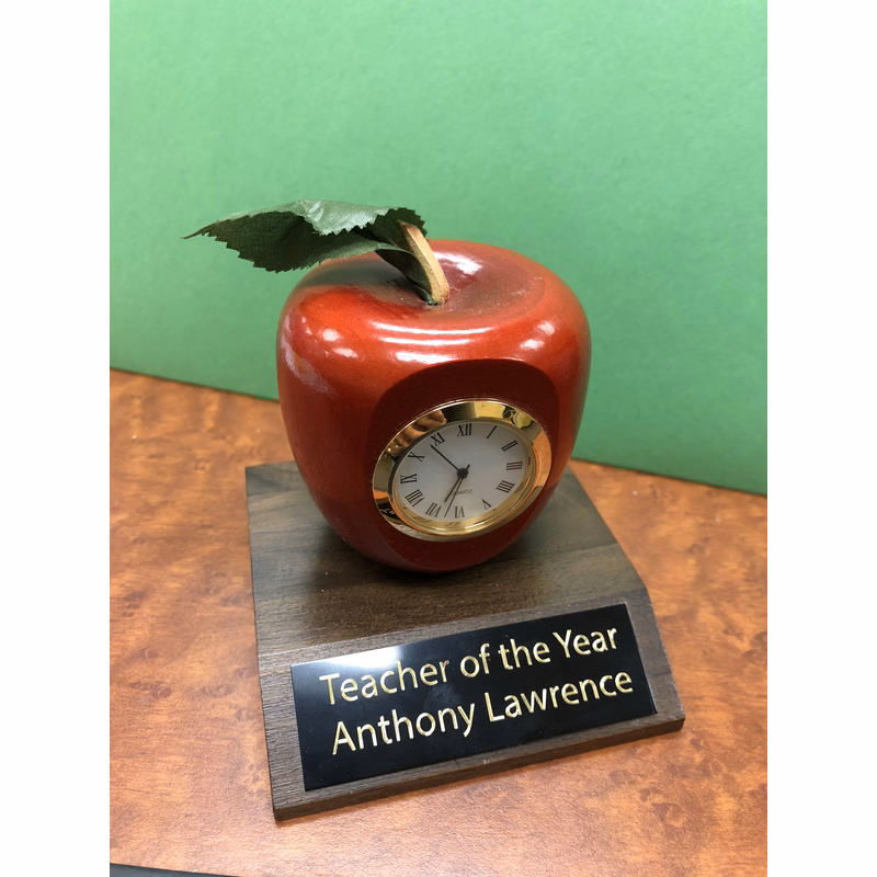 Apple Clock Trophy
