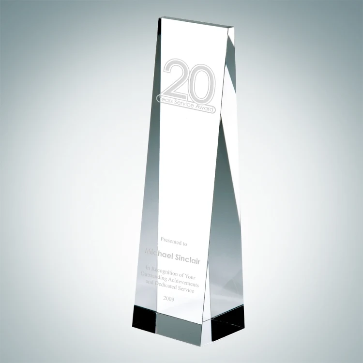 Angled Tower Crystal Award 1