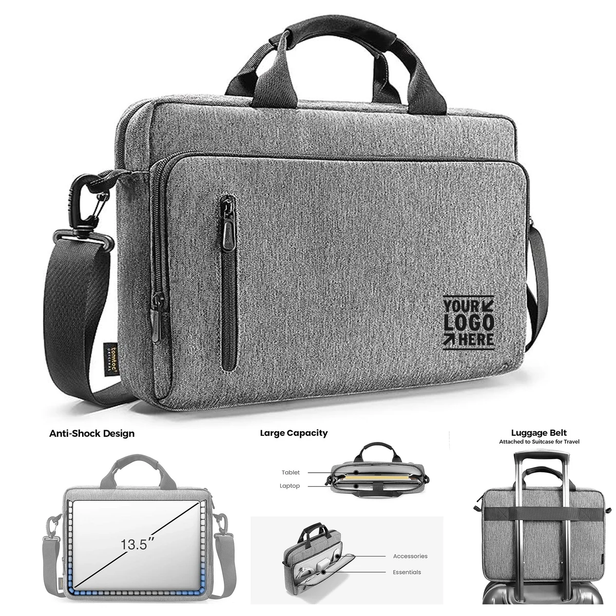 13.5-14.4 Inch MacBook Pro Multi-Functional Laptop Shoulder Messenger Bag 1
