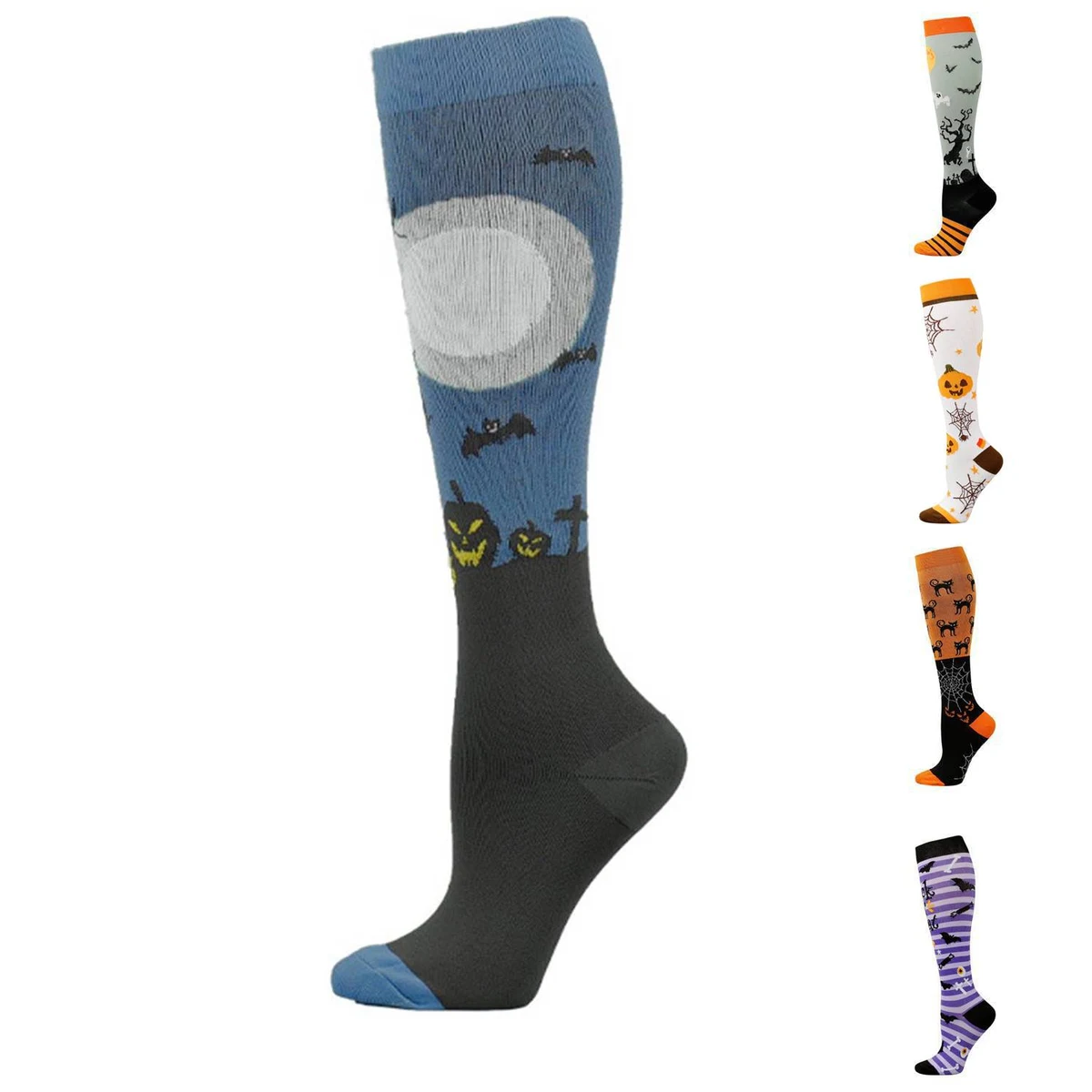 Custom Halloween Compression Knee Socks 1