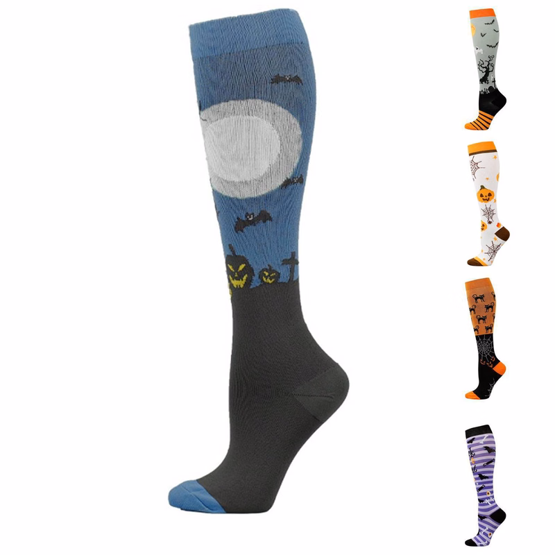 Custom Halloween Compression Knee Socks
