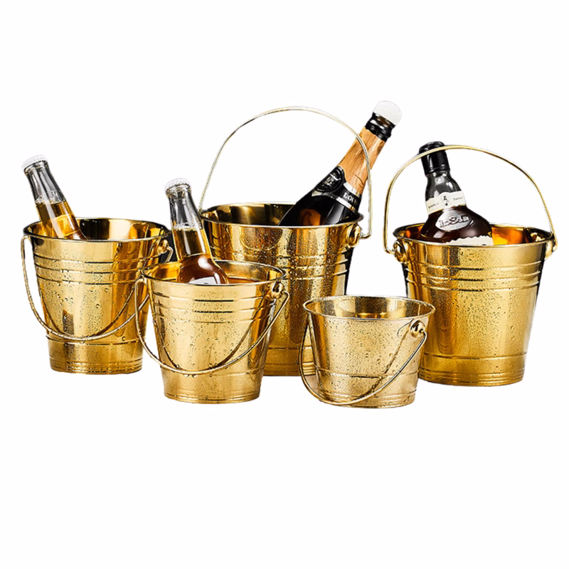 Double-Walled Stainless Steel Ice Bucket