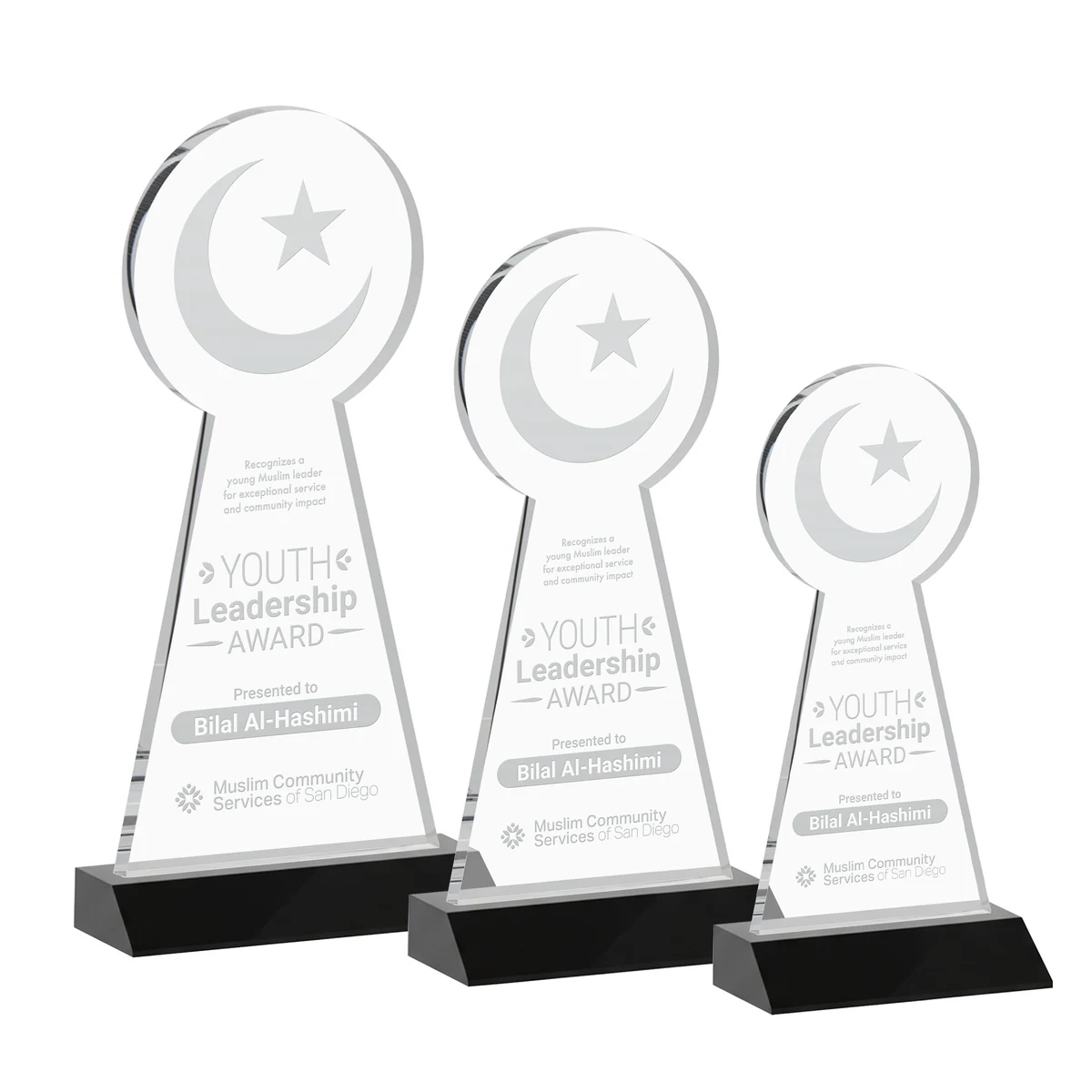 Crescent & Star Award - Black 1
