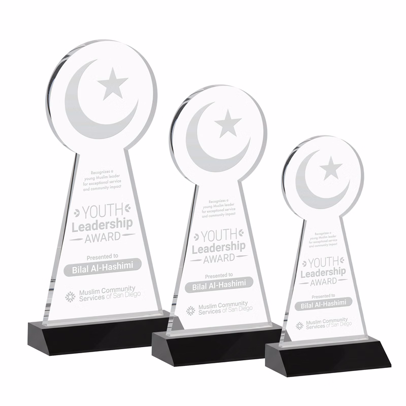 Crescent & Star Award - Black